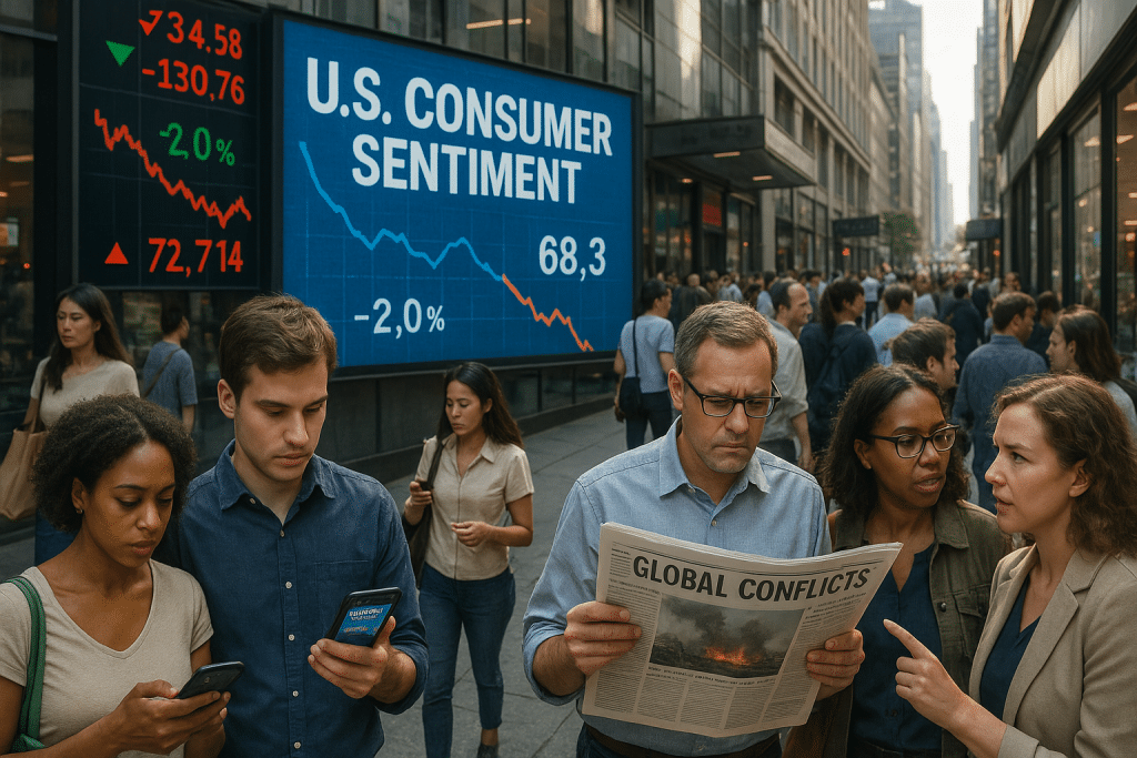 US Consumer Sentiment Dips Amid Rising War Concerns
